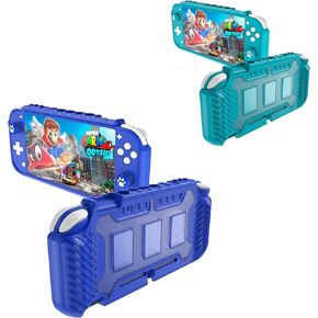 Kiwihome 2 Pack Switch Case Protection ، حالة قبضة الغلاف المحمولة فقط ل Nintendo Switch Lite مع فتحات بطاقة المريحة واللعبة