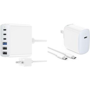 30W USB C Charger Bundle with 100W 6 Port Charging Station