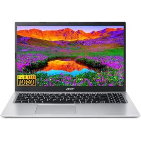 acer Aspire 3 Slim Laptop in Silver Intel i7 up to 4.7GHz 16GB RAM 512GB SSD 15.6in Full HD Iris Xe Graphics Windows 11 (AS3i7 - Renewed)