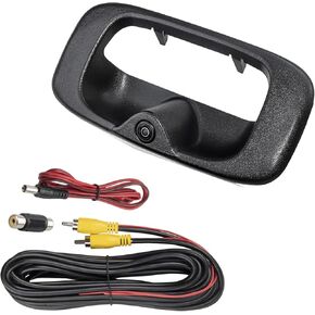 EWAY Tailgate Handle Backup Camera with 20FT RCA Extension Cable for 1999-2006 Chevy Silverado/GMC Sierra 1500 2500 3500 Rear View Reversing Back Up Cam Optional Guideline