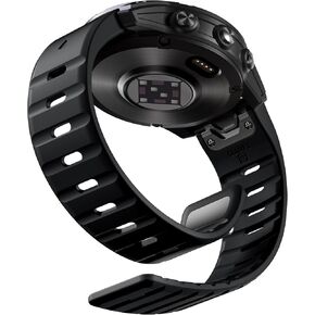 Compatible with Garmin Instinct Watch Bands - Magnetic Silicone Rugged Sport Strap Quick Fit 22mm Watch Band for Fenix E/8/7/6/5/Forerunner 965/955/945/935/745/Epix 2/Approach S70/S62/S60