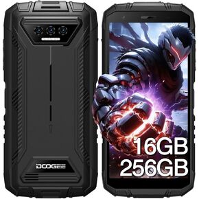 DOOGEE S41 MAX Rugged Smartphone Unlocked 2024,16GB+256GB/1TB Android 14 Rugged Phone,6300mAh Rugged Cell Phone,5.5" HD+ Rugged Mobile Phone,IP68 Waterproof Cell Phone,Dual 4G SIM/Face ID/OTG/NFC/GPS