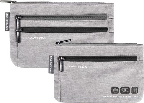 Travelon World Travel Essentials Set of 2 Currency and Passport Organizers in Saudi Arabia