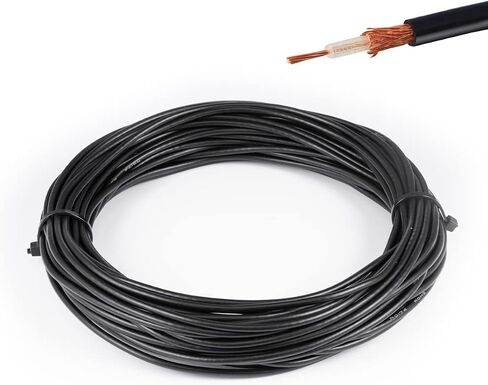 RG174 RF Coaxial Cable Black 50ohm 32.8FT/10M in Saudi Arabia