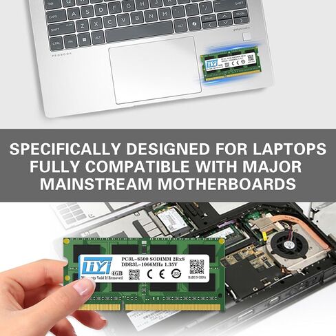 LIYI DDR3 16GB KIT DRAM Modules (2x8GB) 1333MHz PC3-10600 PC3-10600S CL9 SODIMM 204 Pin 1.5V Dual Rank 2Rx8 Non ECC Unbuffered Laptop Notebook Computer SO-DIMM Memory DDR3 RAM Module Upgrade in Saudi Arabia