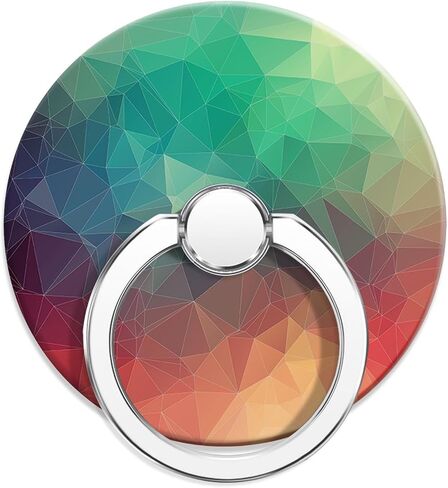 Cell Phone Ring Holder for Smartphone,360 Degree Rotation Finger Kickstand Phone Diamond Ring Stand Grip - Colorful Diamond and Pearl Bling in Saudi Arabia