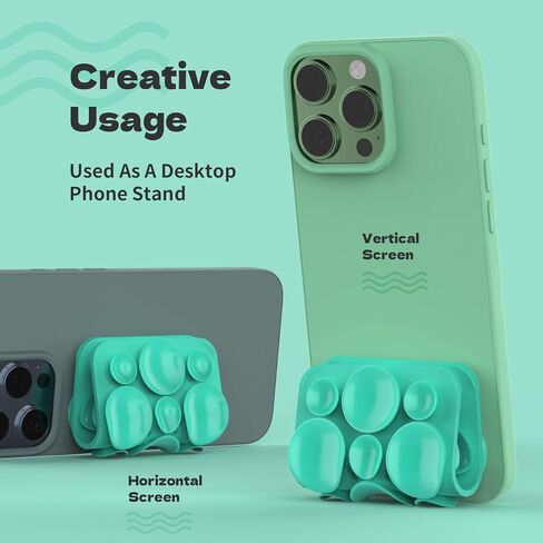 2 Pack Silicone Octo Cup Buddy Sticky Grip Holder for Cellphone, Silicone Suction Cup Phone Case Mount Double Sided, Hands - Free Solution for Cellphone Selfies & Video - Taking (Pink) in Kuwait