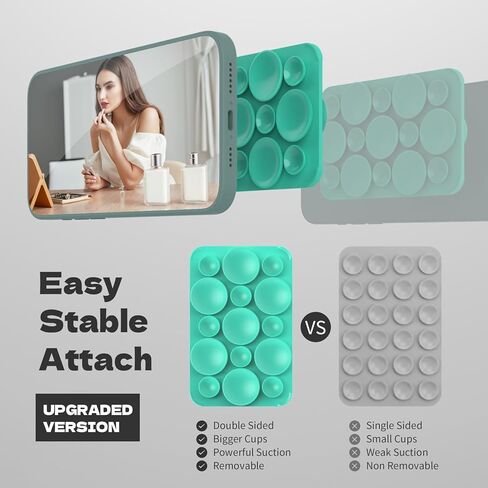 2 Pack Silicone Octo Cup Buddy Sticky Grip Holder for Cellphone, Silicone Suction Cup Phone Case Mount Double Sided, Hands - Free Solution for Cellphone Selfies & Video - Taking (Pink) in Kuwait