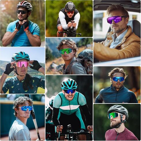STORYCOAST Polarized Sports Sunglasses for Men Women,Driving Fishing Cycling Mountain Bike Sunglasses UV400 Protection in Saudi Arabia