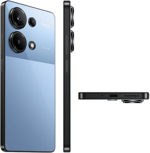 Xiaomi Poco M6 Pro 4G Lte Gsm (512GB + 12GB) 64Mp Triple Camera 6.67" Octa Core (Tmobile Mint Tello Global) Unlocked (Blue Global ROM) in Saudi Arabia