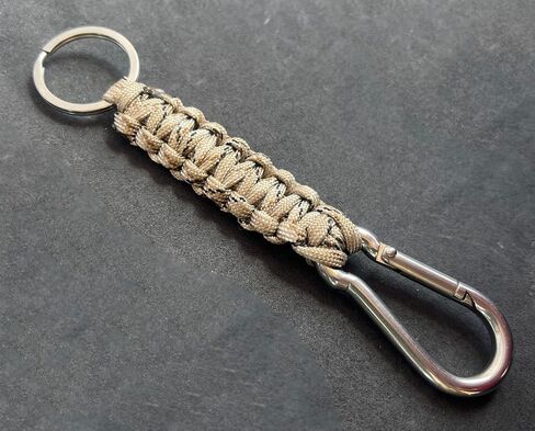 Paracord Keychain with Carabine Heavy Duty Braided Key Ring with Quick Release Hook Clip in Saudi Arabia