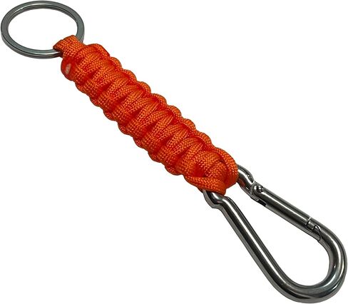 Paracord Keychain with Carabine Heavy Duty Braided Key Ring with Quick Release Hook Clip in Saudi Arabia