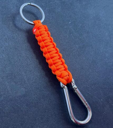 Paracord Keychain with Carabine Heavy Duty Braided Key Ring with Quick Release Hook Clip in Saudi Arabia