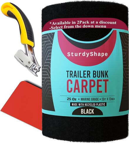 Boat Trailer bunk Carpet Kit -The Marine Carpet is 13ftx12in 25oz- Boat bunk Board Carpet - Boat bunk Carpet, Jet ski bunk/Boat Trailer Carpet in Kuwait