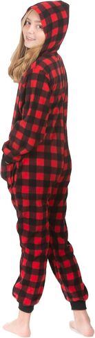 Hoodie Onesie Jumpsuit Pajama in Micro Polar Fleece for Boys & Girls One Piece Prints in Kuwait