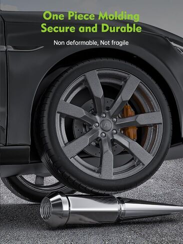 1/2-20 Wheel Spike Lug Nuts, 20pcs Black Spike Lug Nuts 1/2x20 Solid 4.4" Tall Acorn Lug Nut with 1 Socket Key Replacement for Wrangler Cherokee Liberty in Saudi Arabia