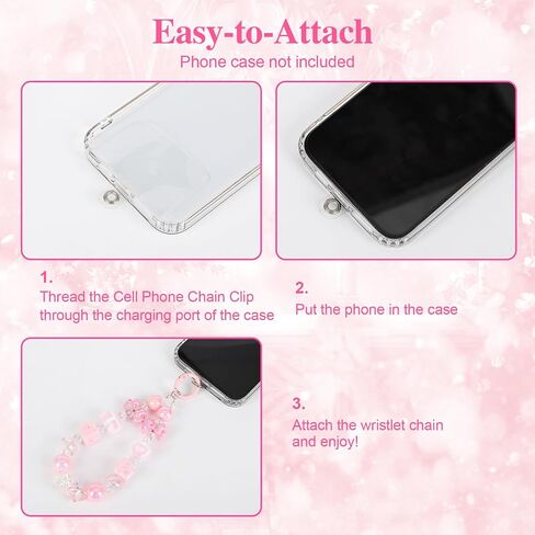 Beaded Wrist Strap, Cute Phone Charms, Cell Phone Charms Strap,iPhone Chain String keychain Wallet key in Saudi Arabia