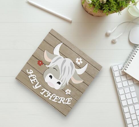 Home is Where Your Herd is Cow Print Wood Box Sign Rustic Farmhouse Style Wood Block Plaque Decor for Country Home Kitchen Barn House Wall Desk Shelf Decoration,Housewarming Gifts,Farm House Gifts in Saudi Arabia