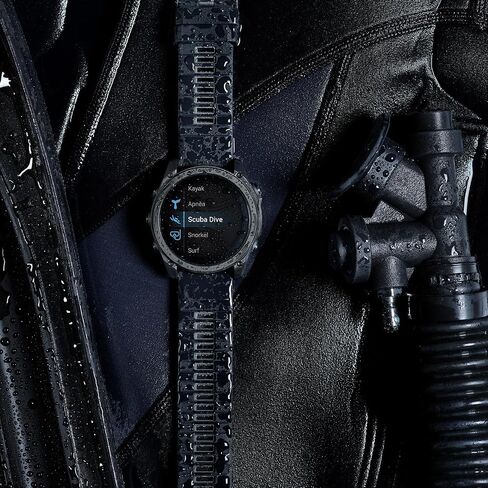 Garmin tactix 8 Solar: AB Elite Edition Premium Tactical GPS Smartwatch | Applied Ballistics Elite Solver, Stealth Mode, Flashlight, Topo Mapping, Health Metrics, with Signature Series Charger Bundle in Kuwait