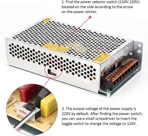 BTF-LIGHTING AC100-240V to DC24V10A Max240W Switching Power Supply Device Transformer Adapter Converter for LED Strip/String/Matrix,CCTV Camera,Security System,Radio,Cats in Saudi Arabia