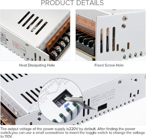 BTF-LIGHTING AC100-240V to DC24V10A Max240W Switching Power Supply Device Transformer Adapter Converter for LED Strip/String/Matrix,CCTV Camera,Security System,Radio,Cats in Saudi Arabia