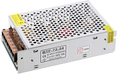 BTF-LIGHTING AC100-240V إلى DC24V10A MAX240W تحويل محول جهاز محول جهاز توفير الطاقة لشريط/سلسلة/مصفوفة LED ، كاميرا CCTV ، نظام الأمان ، الراديو ، القطط in Kuwait