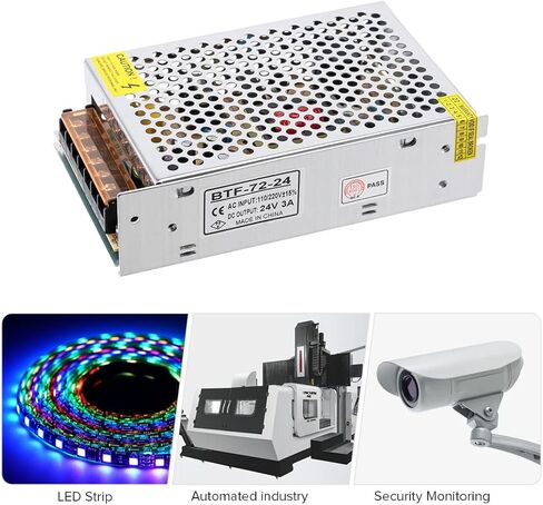 BTF-LIGHTING AC100-240V إلى DC24V10A MAX240W تحويل محول جهاز محول جهاز توفير الطاقة لشريط/سلسلة/مصفوفة LED ، كاميرا CCTV ، نظام الأمان ، الراديو ، القطط in Kuwait