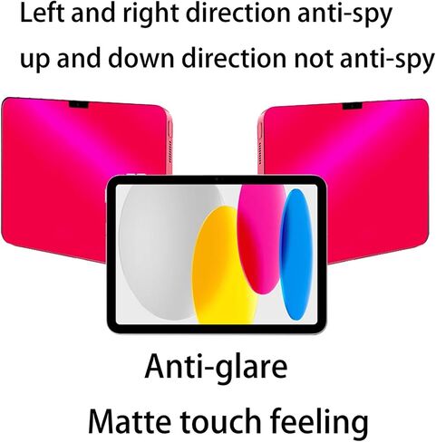 Privacy Matte Anti blue Light Screen Protector for iPad 11th Generation 2025 11 Inch/ 10th 10.9 Inch 2022 Anti-Glare Anti-Spy Soft Film Blue in Saudi Arabia