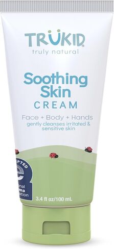 TruKid Soothing Skin Eczema Face and Body Wash - NEA-Accepted for Eczema, Soothes & Prevents Irritation, Fragrance-Free, Stops Itching, Protects Irritated & Sensitive Skin, Natural, 8oz TUBE in Saudi Arabia