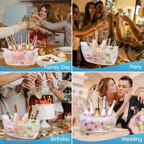 4PCS Galvanized Tub 4 Gallon with Carry Ice Bucket Large Metail Drink Buckets for Parties Beer Drink Storage Coller Ice Tub for Mimosa Bar Supplies in Saudi Arabia