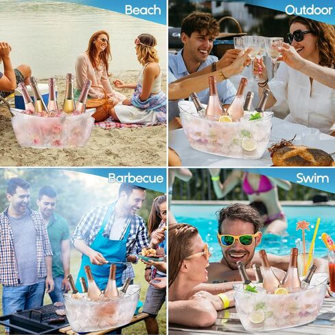 4PCS Galvanized Tub 4 Gallon with Carry Ice Bucket Large Metail Drink Buckets for Parties Beer Drink Storage Coller Ice Tub for Mimosa Bar Supplies in Saudi Arabia