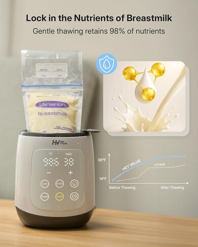 Bottle Warmer, 10-in-1 Fast Baby Bottle Warmer for Breastmilk or Formula with Timer, IMD LED Display, Accurate Temperature Control, Automatic Shut-Off, BPA-Free, Bottle Warmers for All Bottles (Pink) in Kuwait