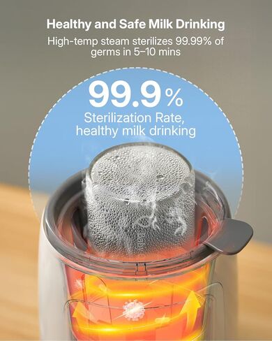 Bottle Warmer, 10-in-1 Fast Baby Bottle Warmer for Breastmilk or Formula with Timer, IMD LED Display, Accurate Temperature Control, Automatic Shut-Off, BPA-Free, Bottle Warmers for All Bottles (Pink) in Kuwait