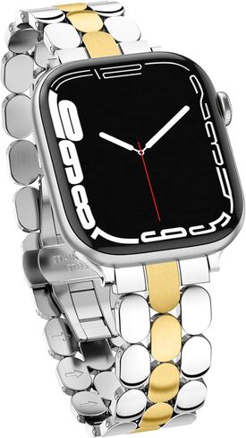 SNBLK Compatible with Apple Watch Bands for Women: 40mm 41mm 42mm 38mm 44mm 45mm 46mm 49mm - Metal Stainless Steel Dressy Strap for iWatch Bands Series 10 9 8 7 6 5 4 3 2 1 SE in Kuwait