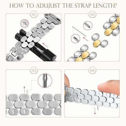 SNBLK Compatible with Apple Watch Bands for Women: 40mm 41mm 42mm 38mm 44mm 45mm 46mm 49mm - Metal Stainless Steel Dressy Strap for iWatch Bands Series 10 9 8 7 6 5 4 3 2 1 SE in Kuwait