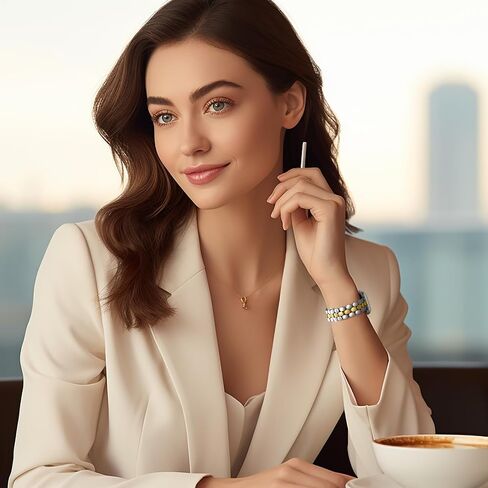 SNBLK Compatible with Apple Watch Bands for Women: 40mm 41mm 42mm 38mm 44mm 45mm 46mm 49mm - Metal Stainless Steel Dressy Strap for iWatch Bands Series 10 9 8 7 6 5 4 3 2 1 SE in Kuwait