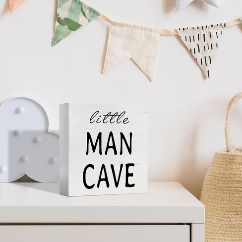 JXREQ Nursery Kids Room Desk Decor, Where The Wild Ones Play Sign Table Decor Wood Box Sign, Colorful Play Room Toddler Kids Room Decorations, 5x5 Inch in Saudi Arabia