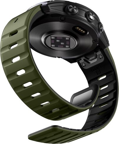 متوافق مع نطاقات مراقبة غريزة Garmin - Silicone Silicone Rugged Sport STRAP FIT 22 مم شريط مشاهدة لـ Fenix ​​E/8/7/6/5/Forerunner 965/955/945/935/745/EPIX 2/النهج S70/S62/S60 in Kuwait
