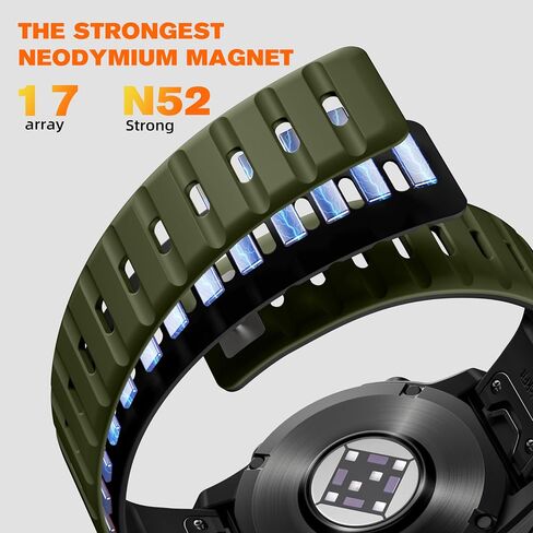 متوافق مع نطاقات مراقبة غريزة Garmin - Silicone Silicone Rugged Sport STRAP FIT 22 مم شريط مشاهدة لـ Fenix ​​E/8/7/6/5/Forerunner 965/955/945/935/745/EPIX 2/النهج S70/S62/S60 in Kuwait