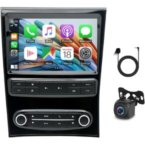 Double Din Android 13 Car Stereo Radio Compatible with GS300 GS400 GS430 1998-2005 Wireless iOS Carplay Android Auto 9" Touchscreen Car Radio Audio Receiver GPS Navigation Camera Mirror Link SWC