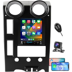 Android 14 Radio for Hummer H2 2004-2009 Tesla Style 9.7 بوصة IPS 1080p شاشة تعمل باللمس ، ودعم SWC الأصلي مع Bluetooth 5.0 Carplay GPS Savigation Car Multimedia Player +AHD Camera ، MIC