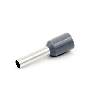 Baomain 12 AWG(4.0 mm²) 12mm Long Wire Copper Crimp Connector Insulated Ferrule Pin Cord End Terminal E4012 Gray 1000PCS