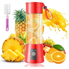 Portable Personal Size Mini Blender - 2025 Upgraded Cordless Blender for Smoothies & Shakes, Type-C Rechargeable, 380Ml Traveling BAP Free Juicer Cup for Sports/Travel/Home, 20000Rpm/Min Speed