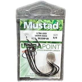 Ultra Lock Soft Plastics, Wide Gap, Z-Bend Offset - 5/0