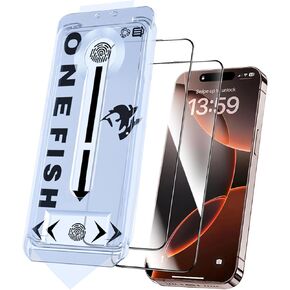 Screen Protector Glass for iPhone 14 Pro Max/ 15 Plus,9H Glass Scratch Resistant, Dynamic Island Compatible, HD Clarity Tempered Film with Installation Frame, Easy Installation, 2Pack.