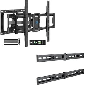Pipishell Full Motion TV Wall Mount for 40–82 inch Flat or Curved TVs, Smooth Swivel & Extension, Tool-Free Tilt with Heavy-Duty Arms,Universal TV Wall Plate Extension Bracket Fits Hold up to 132 LBS