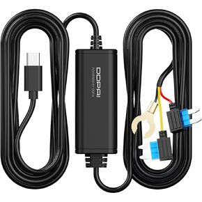 DDPAI Dash Cam Hardwire Kit, 10Ft Type-C USB Dash Camera Hard Wire Kit Compatible with Z50 Pro and Z60 Pro Models, Enabling 24 Hours Parking Monitor, 12V/2A to 5V/3A