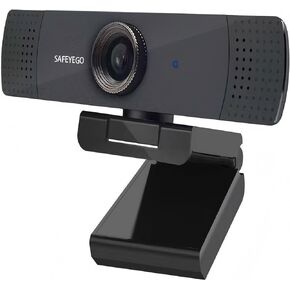 HD Pro Webcam, Full HD 1080p/30fps Video Calling, Clear Stereo Audio, HD Light Correction, Works with Skype, Zoom, FaceTime, Hangouts, PC/Mac/Laptop/MacBook/Tablet - Black