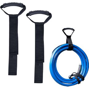 2Pcs Storage Straps Heavy Duty Storage Straps Organizer Nylon Hook and Loop Straps Reusable Extension Cord Holder Cable Ties for Carrying Strap Garden Hose Storage Garage Wall Organization