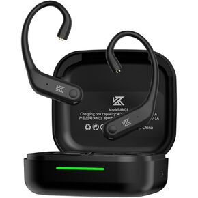 CCA KZ AN01 Active Noise Cancellation Wireless IEM Bluetooth Adapter, Bluetooth 5.4 Module, 40Hrs Playback Sport Earhook for KZ ZS10 PRO/ZSN Pro X/AS16 PRO X/Castor/EDX Pro, CRA/C12(0.78mm Pin)